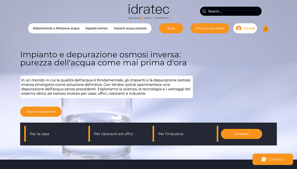 Realizzazione Siti Web 7 Sito web per Depuratori D'acqua