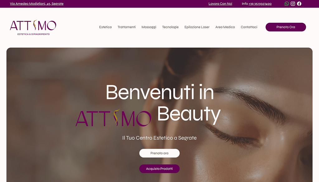 Realizzazione Siti Web 6 Realizzazione Sito Web per Centro Estetico