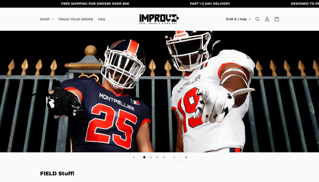 Realizzazione Siti Web 13 Realizzazione sito web per Abbigliamento Sportivo