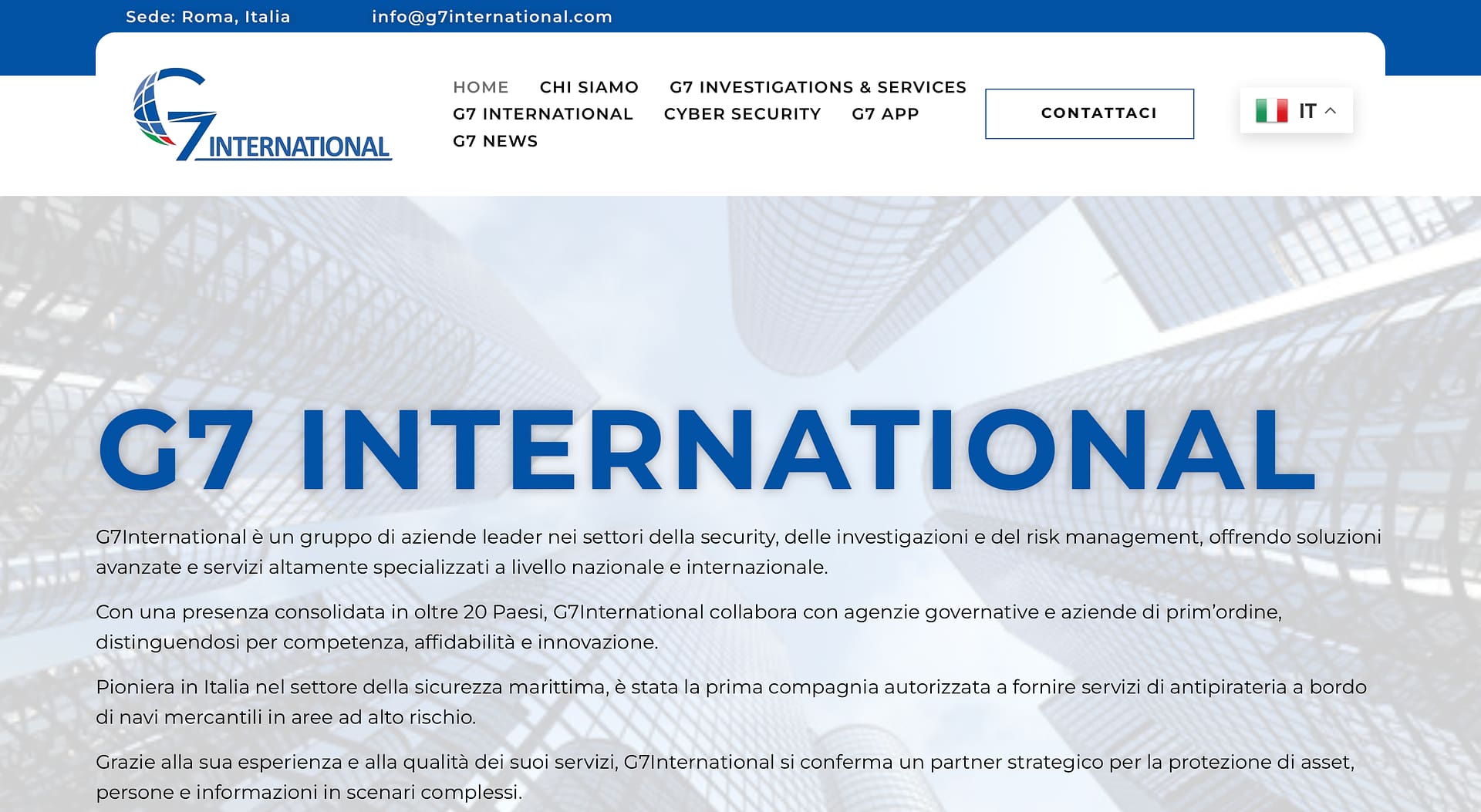 Realizzazione Sito Web per Azienda Business Intelligence 5 Realizzazione Sito Web per Azienda Business Intelligence